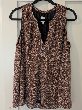 Hatch X J. Crew Maternity Floral Sleeveless Blouse